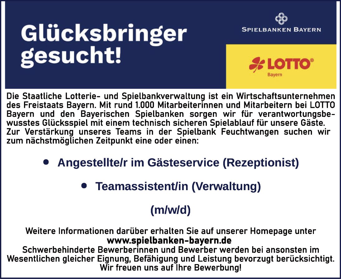 Angestellte/r im Gästeservice (Rezeptionist) (m/w/d)