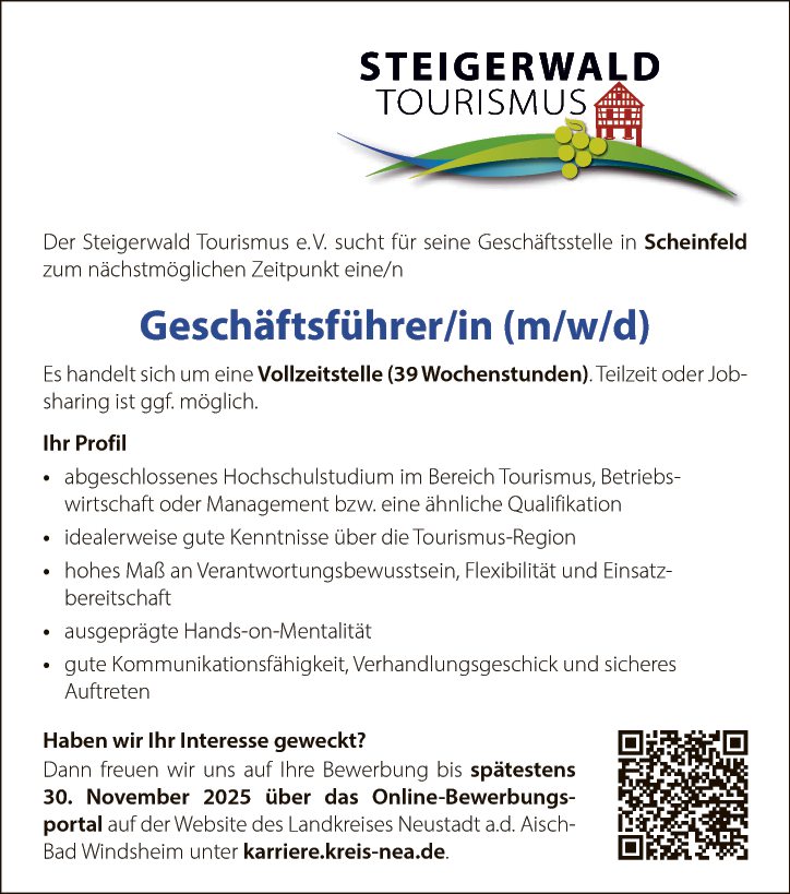 Geschäftsführer/in (m/w/d)