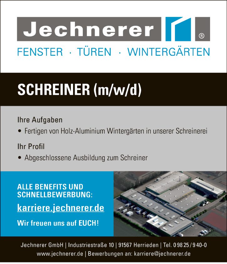Schreiner (m/w/d)