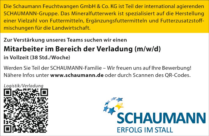 Mitarbeiter im Bereich der Verladung (m/w/d)