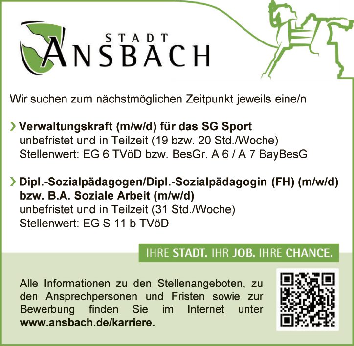 Verwaltungskraft (m/w/d) für das SG Sport