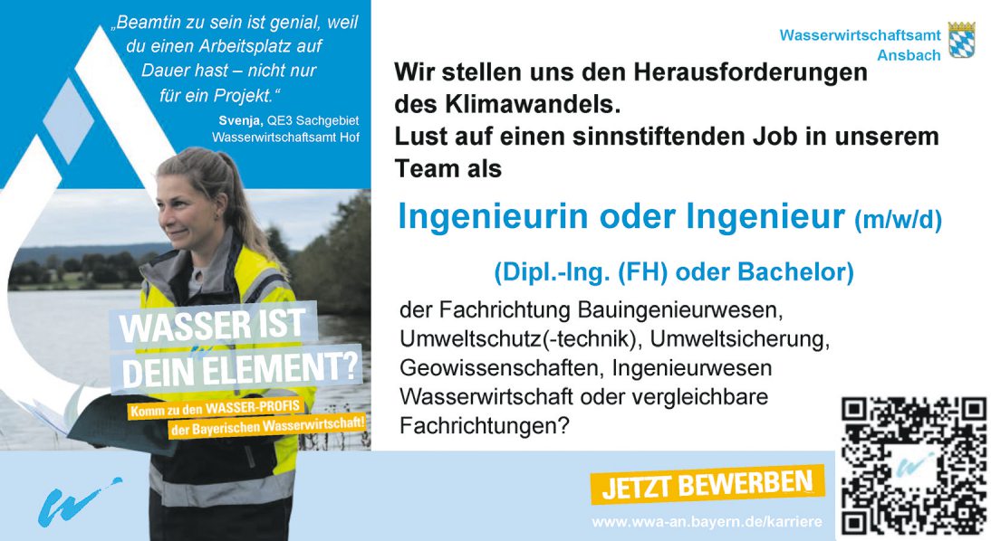 Ingenieurin oder Ingenieur (m/w/d) (Dipl.-Ing. (FH) oder Bachelor)