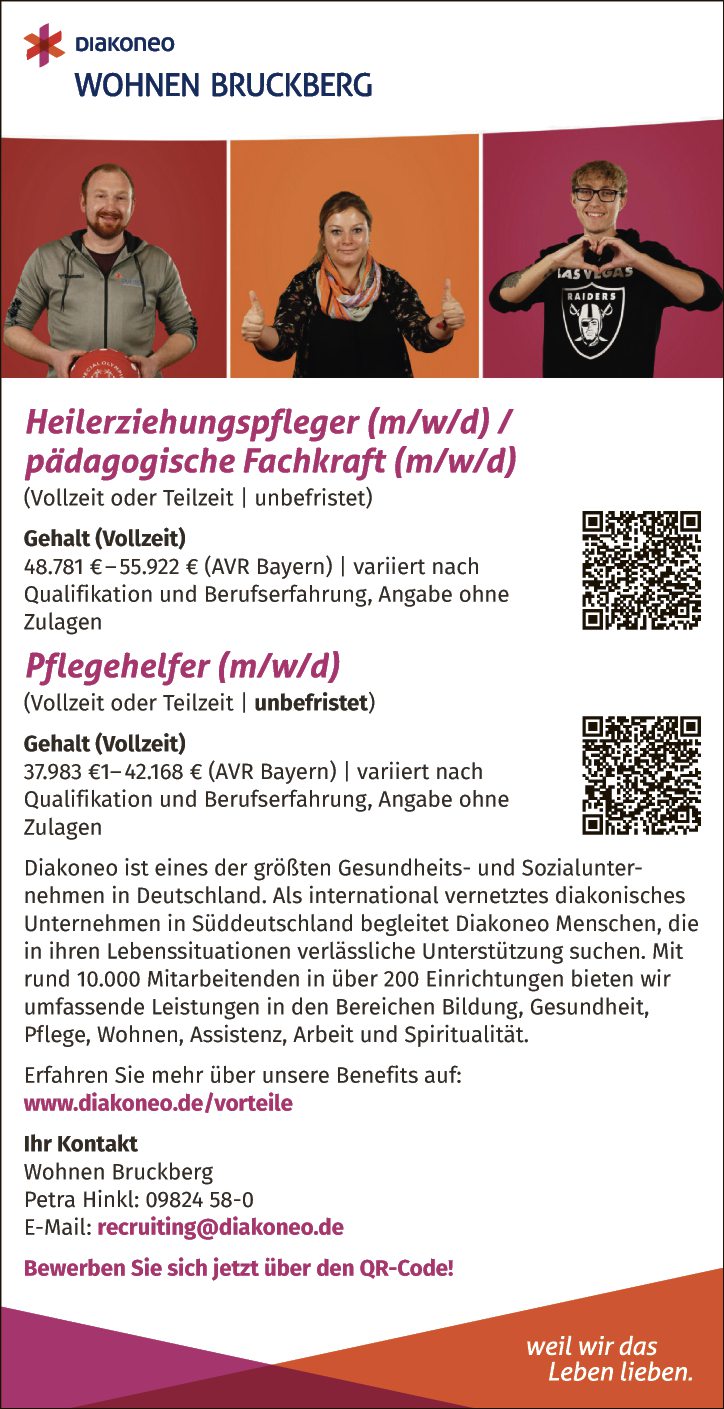 Heilerziehungspfleger (m/w/d) / pädagogische Fachkraft (m/w/d)