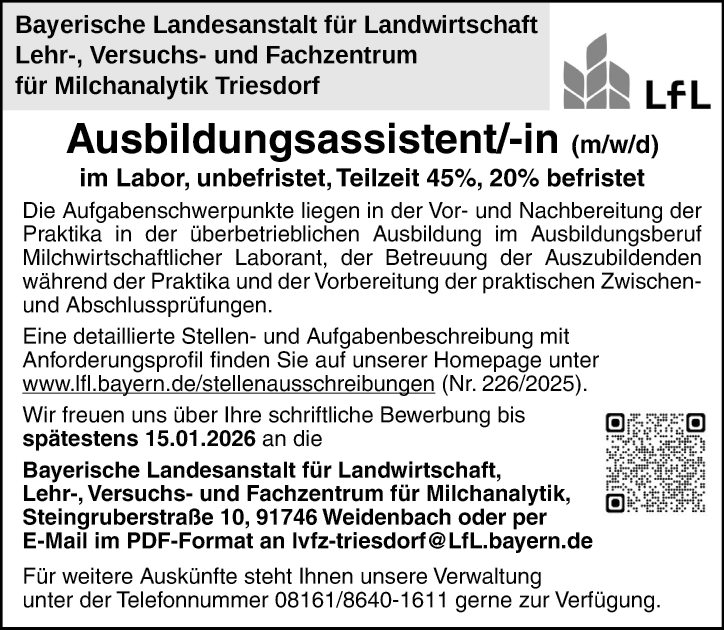 Ausbildungsassistent/-in (m/w/d)