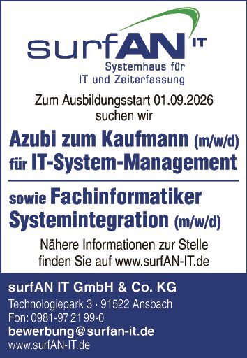 Ausbildung: Fachinformatiker Systemintegration (m/w/d)