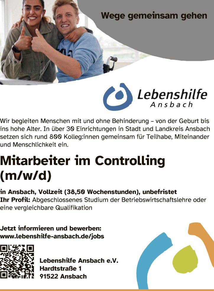 Mitarbeiter im Controlling (m/w/d)