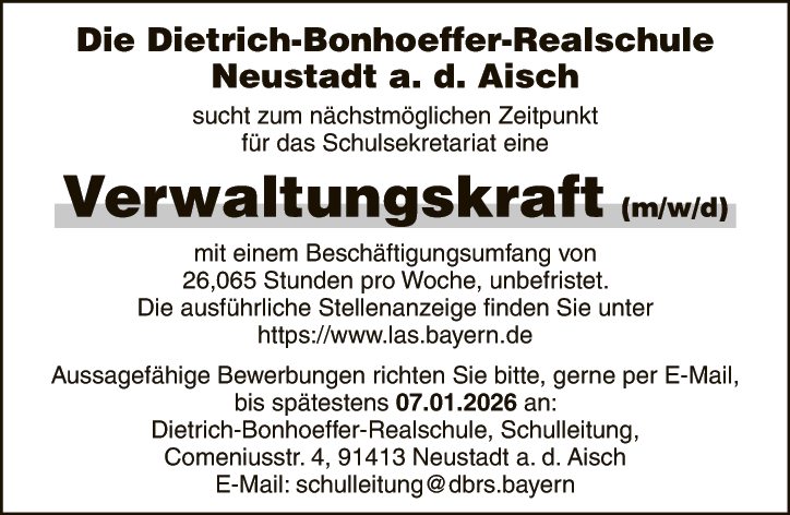 Verwaltungskraft (m/w/d)