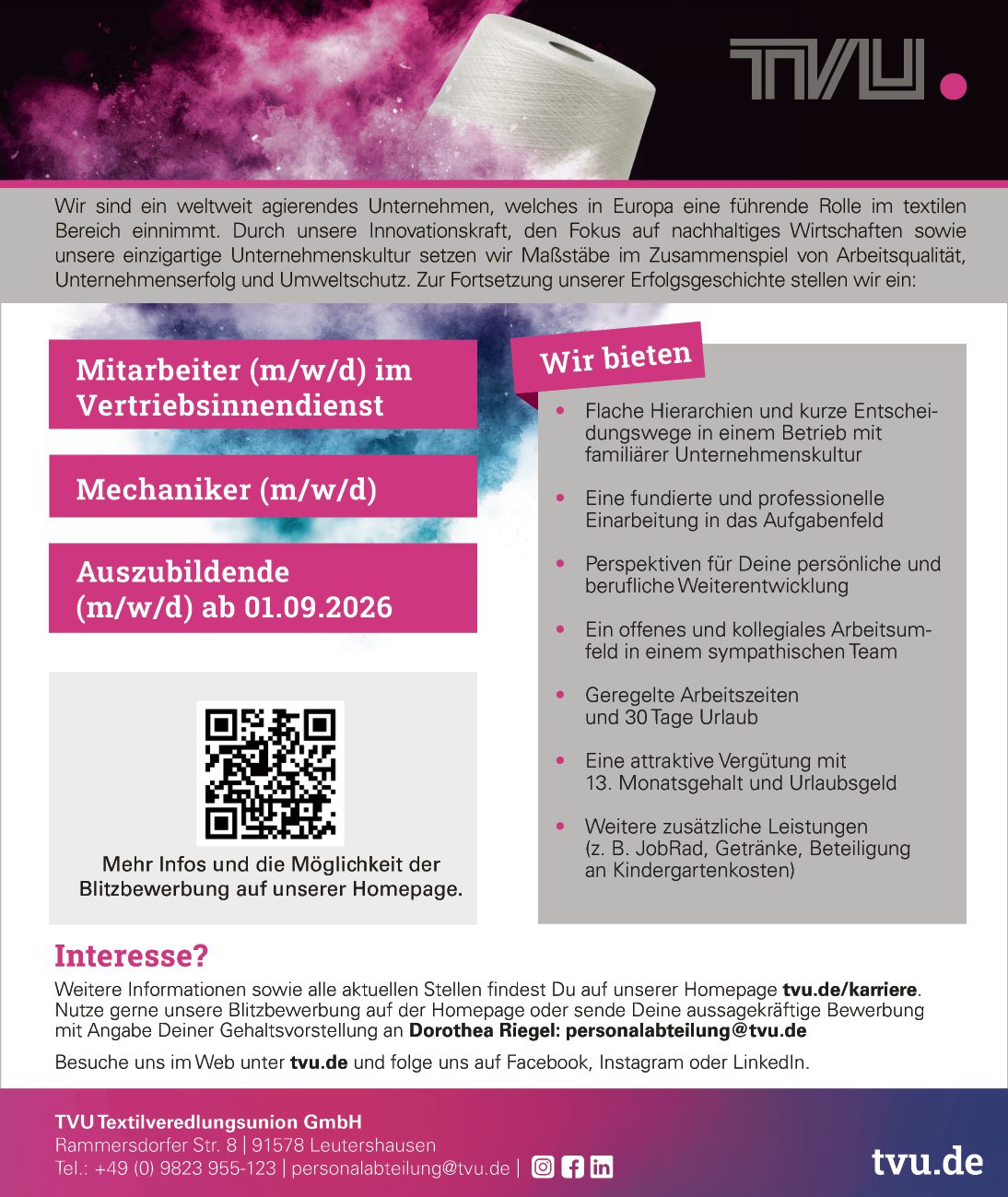 Auszubildende (m/w/d)