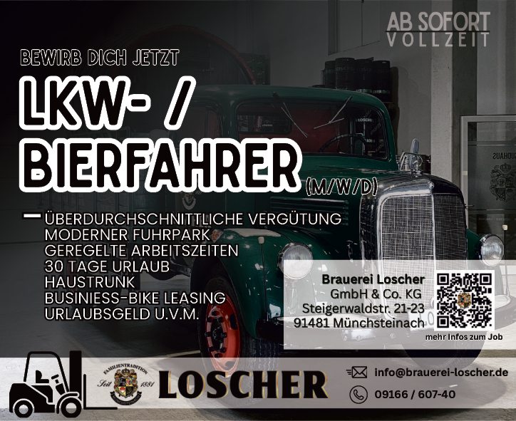 LKW- /Bierfahrer (m/w/d)