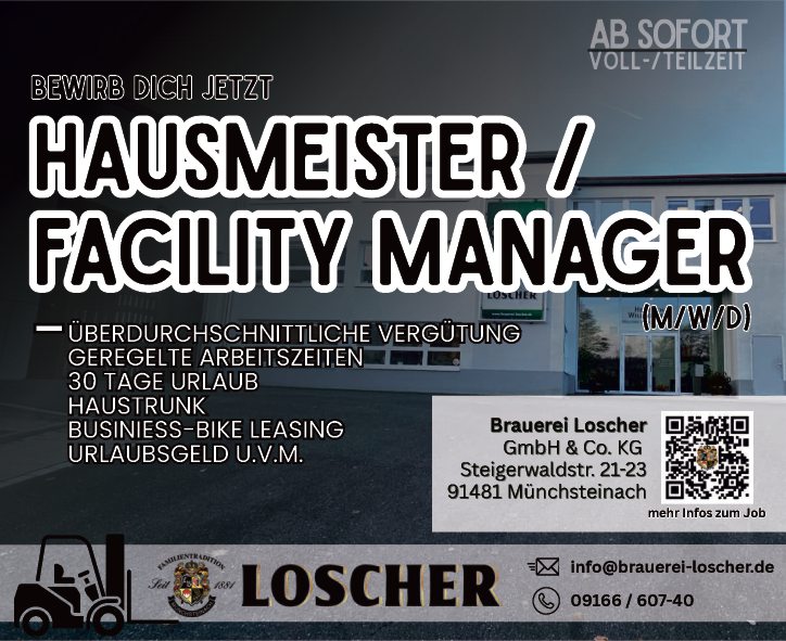 Hausmeister / Facility Manager (m/w/d)
