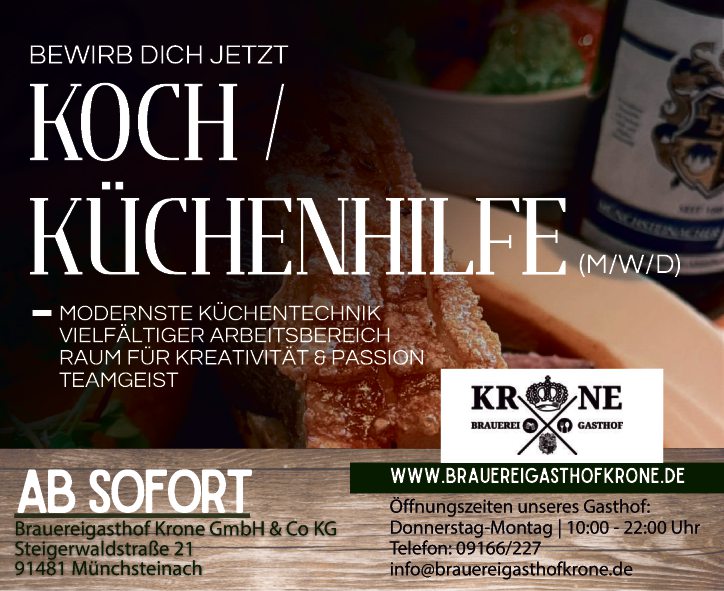 Koch / Küchenhilfe (m/w/d)