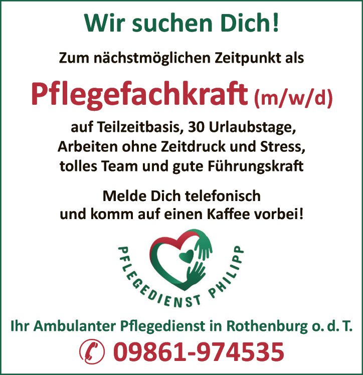 Pflegefachkraft (m/w/d)