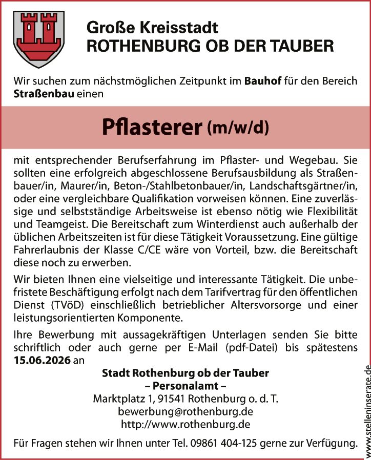 Pflasterer (m/w/d)