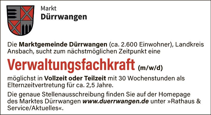 Verwaltungsfachkraft (m/w/d)