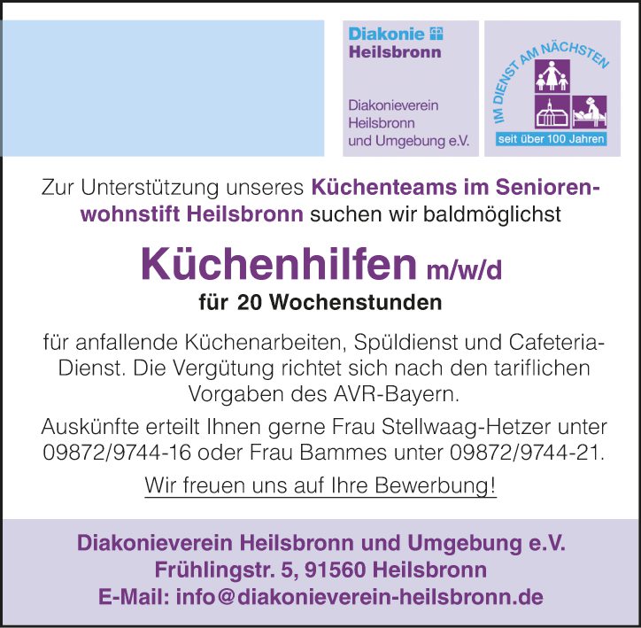 Küchenhilfen (m/w/d)