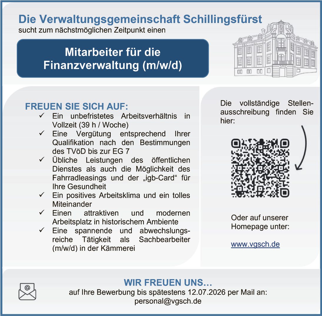 Mitarbeiter für die Finanzverwaltung (m/w/d)