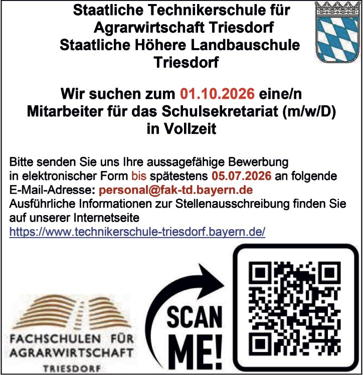 Mitarbeiter für das Schulsekretariat (m/w/d)