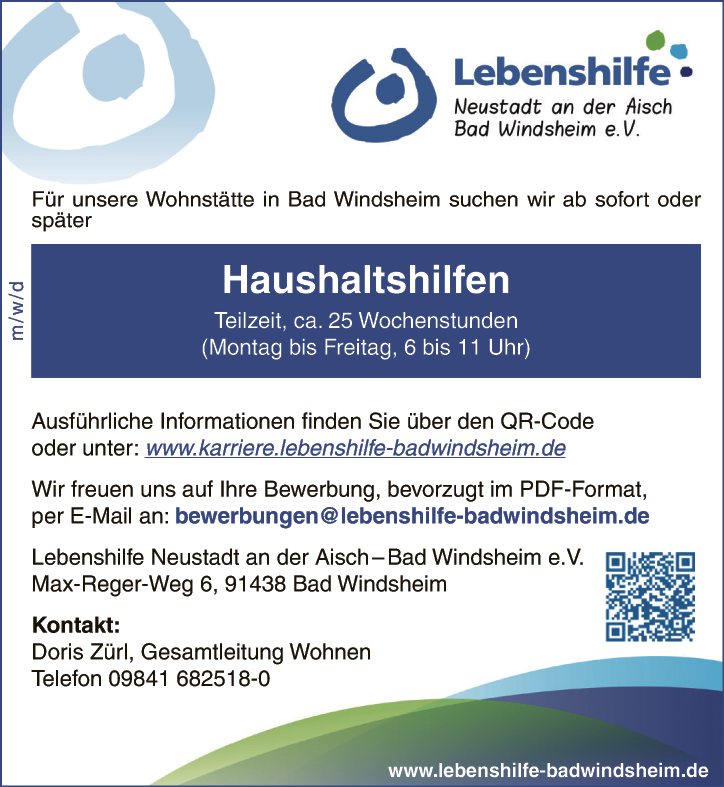 Haushaltshilfen (m/w/d)