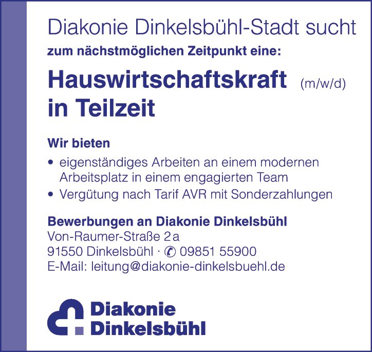 Hauswirtschaftskraft (m/w/d)
